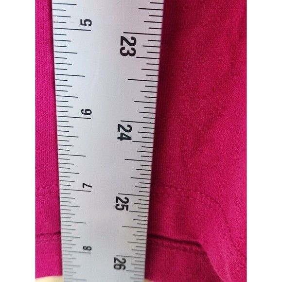Kim Rogers Top Womens Large  L magenta‎ Key Hole Front Embroidered Long Sleeve - Picture 7 of 8